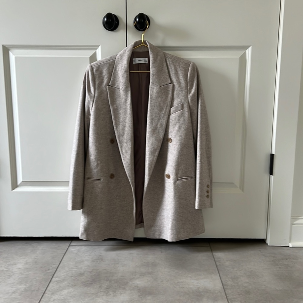 Mango blazer taupe